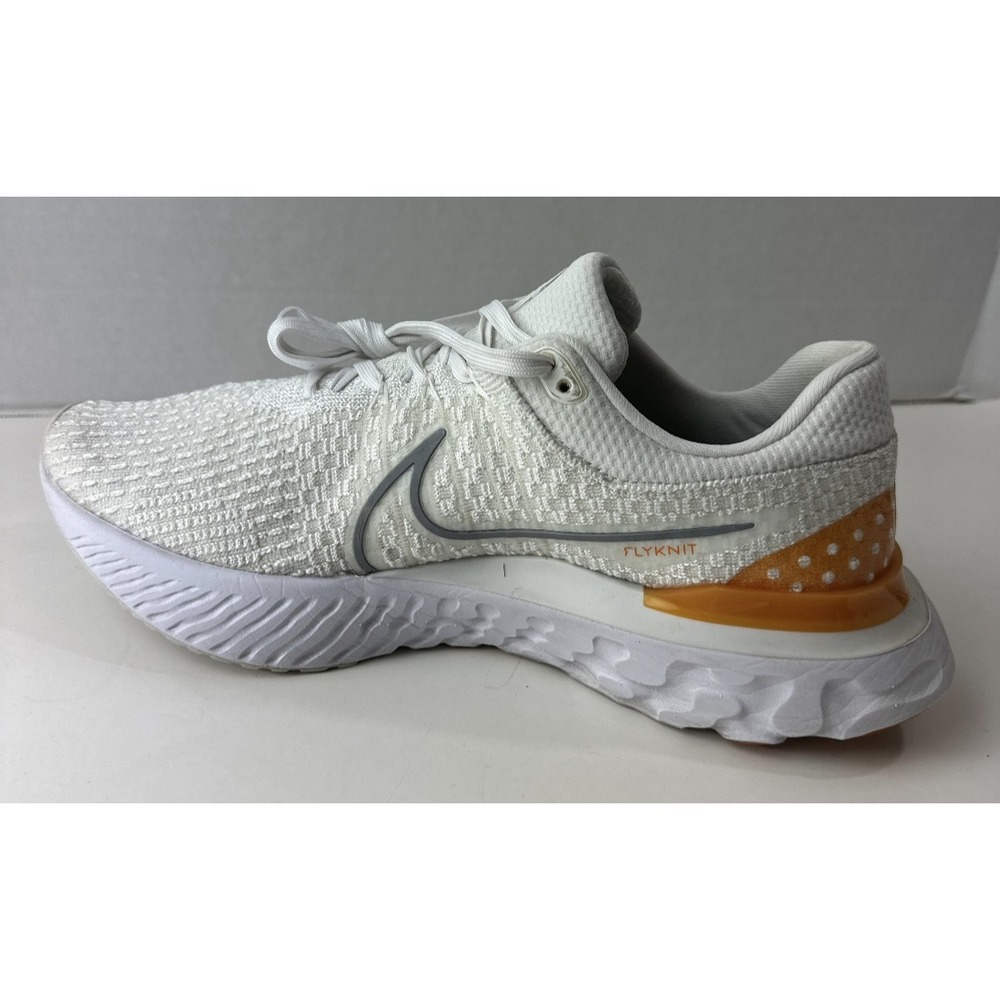 Nike React Infinity Run Flyknit 3 Shoes White Grey Kumquat Mens 11.5 DH5392-100 - Picture 3 of 16